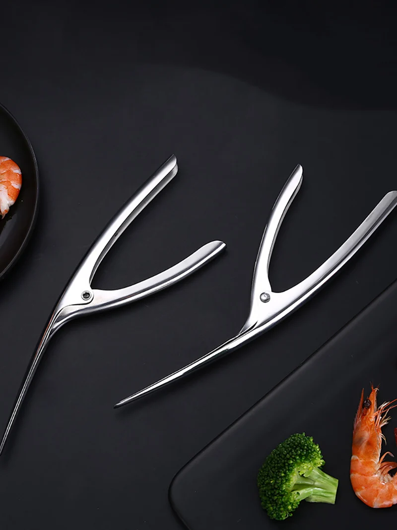 Description Picture 6 of item304 Stainless Steel Quick Seafood Tools Kitchen Meal Peeling Crayfish to Shrimp Shell Supper Gadget Efficiency Shrimp Peeler
