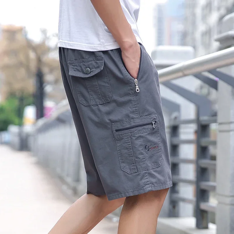 Cargo Shorts Men Streetwear Summer Cotton Multi-pocket Tactical Casual Shorts Pants Jogger Outdoor Military Trouser men Clothing 4
