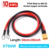 XT60 to O Ring turn M8 Eyelet Terminal Plug Connector Cable 10AWG RC ESC Charger Side Power for for RC Lipo Battery FPV Racing 4