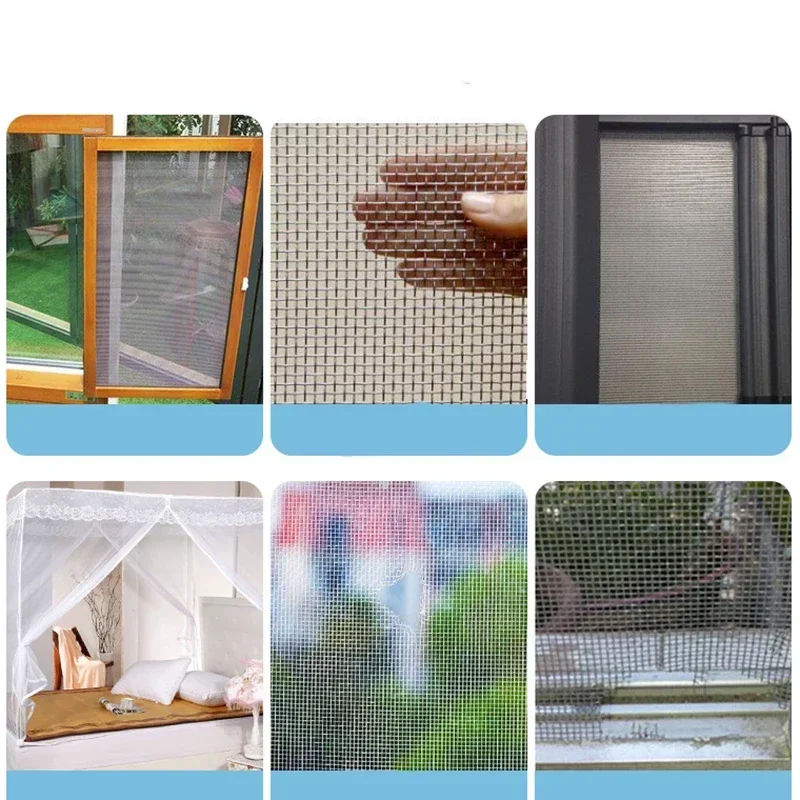 Screen Repair Tape 5x200cm Window Door Waterproof Mosquito Net Patch Self-adhesive Super Fix Mesh Netting Broken Holes Tool