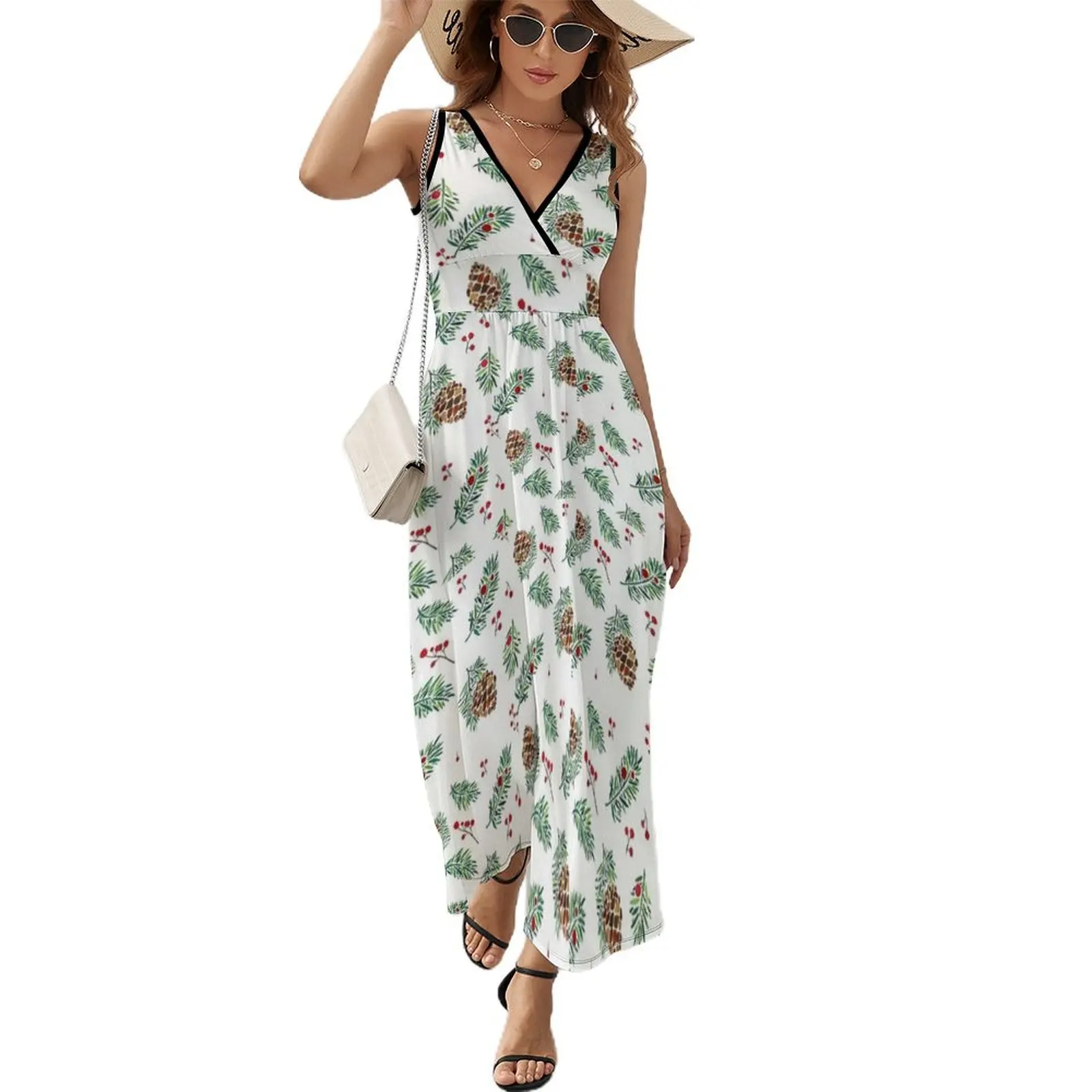 

Christmas Holiday Pack Sleeveless Dress chic and elegant evening dress women's clothing summer 2024 novelties