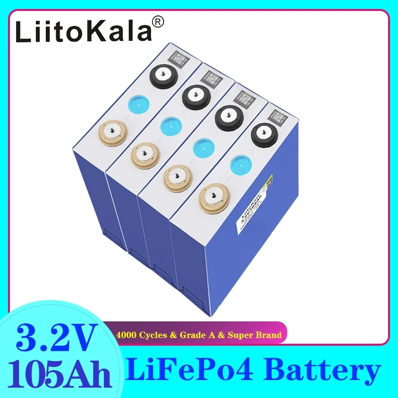 

Аккумуляторная батарея LiitoKala, 3,2 в, Ач, Ач, 12 В, 24 В
