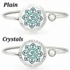 25mm Crystals Locket Diffuser Bangle Stainless Steel Aromatherapy Bracelet Perfume Locket Bracelet Free 10 Pads 2