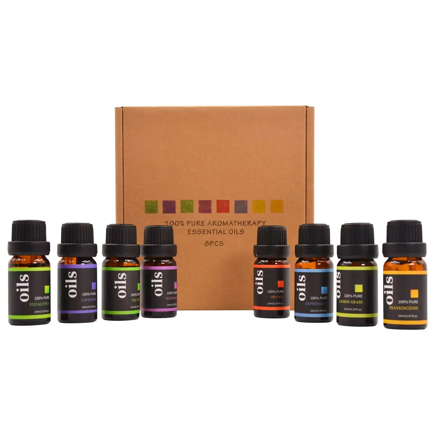 MELAO Essential Oils Top 8 Gift Set Pure Essential Oils for Diffuser  Humidifier Massage Aromatherapy Skin Hair Care - AliExpress