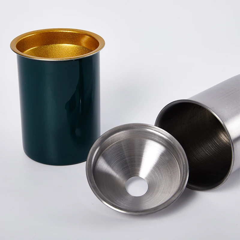 House Ashtray Round Windproof Stainless Steel Smokeless Cigar Ashtray Terrace Indoor Home Decoration Outdoor stainless steel ashtray metal ashtray
