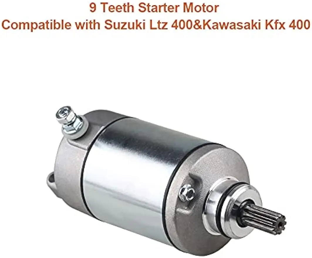 31100-29F00 Starter Compatible with Suzuki LTZ Kawasaki Kfx 400 2003 2004 2005 2006 2007-2015 Replaces 21163-S004