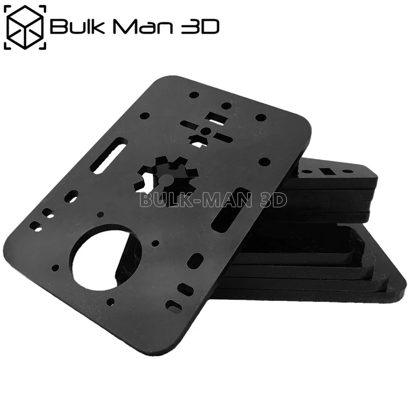 DIY ACRO Acrylic Plate Set Made by High Gloss Smooth Acrylic for ACRO System Black Color acrylic plate set