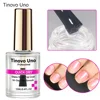 Tinovo Uno Quick Dry Top Coat Ultra Shine Normal Nail Polish Finish 15ML Calcium Protein Nail Repair Care Supplies Natural Dry 1