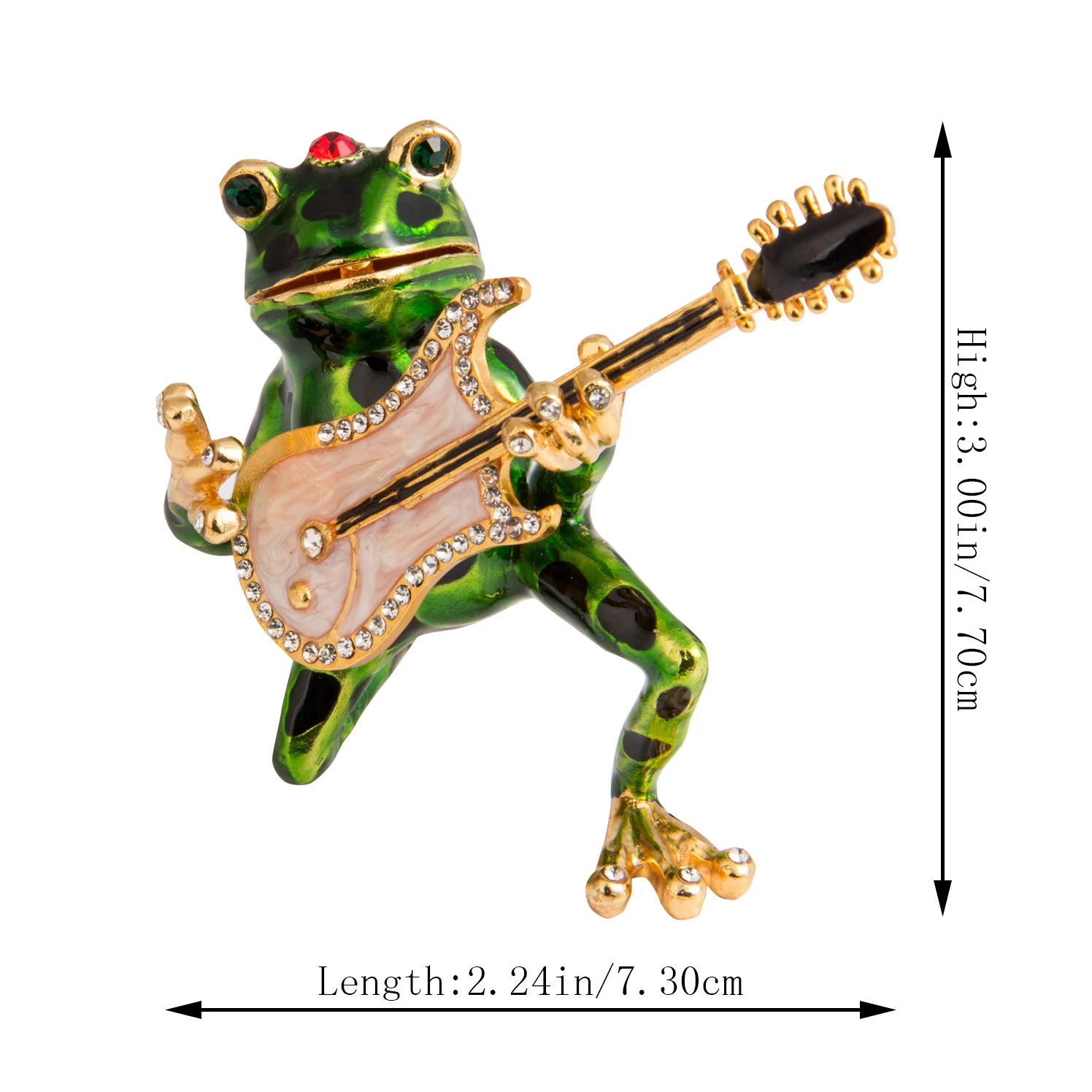 QIFU New Arrive Lovely Frog Plays Guitar for Home Decoration Gift