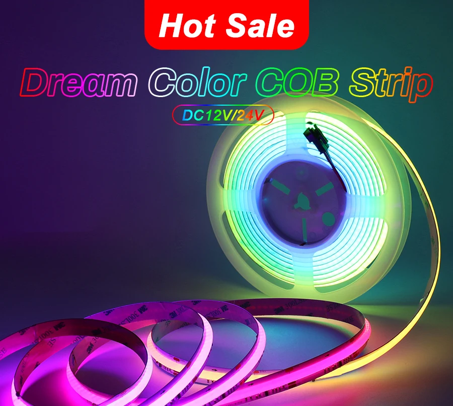 MALIIGAZA Addressable COB LED Strip Light Overview - High Density Dot-Free SPI RGB Lighting