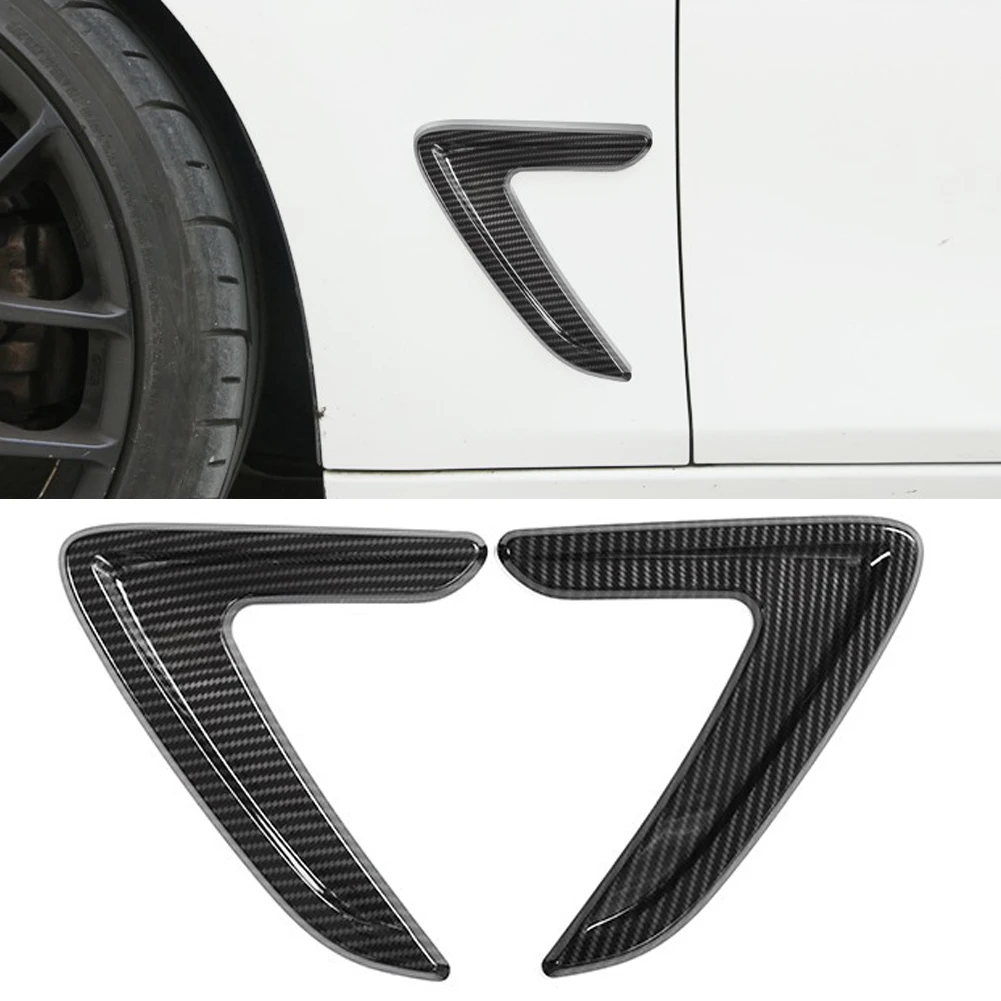 Couvercles D'aération Avant Pour BMW X5 G05 2019-2024 - Kit 2 Pièces Noir Brillant ABS - Adhésif Double Face Inclus