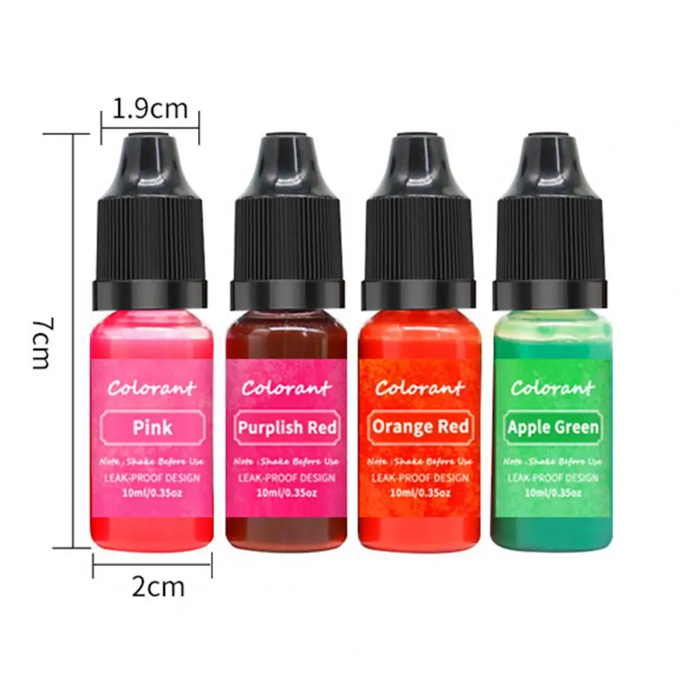 10ml Candle Dye Leakproof Highly Concentrated Aromatherapy Color Essence Soap Toning Pigment Soy Wax Paraffin Dye Colorant