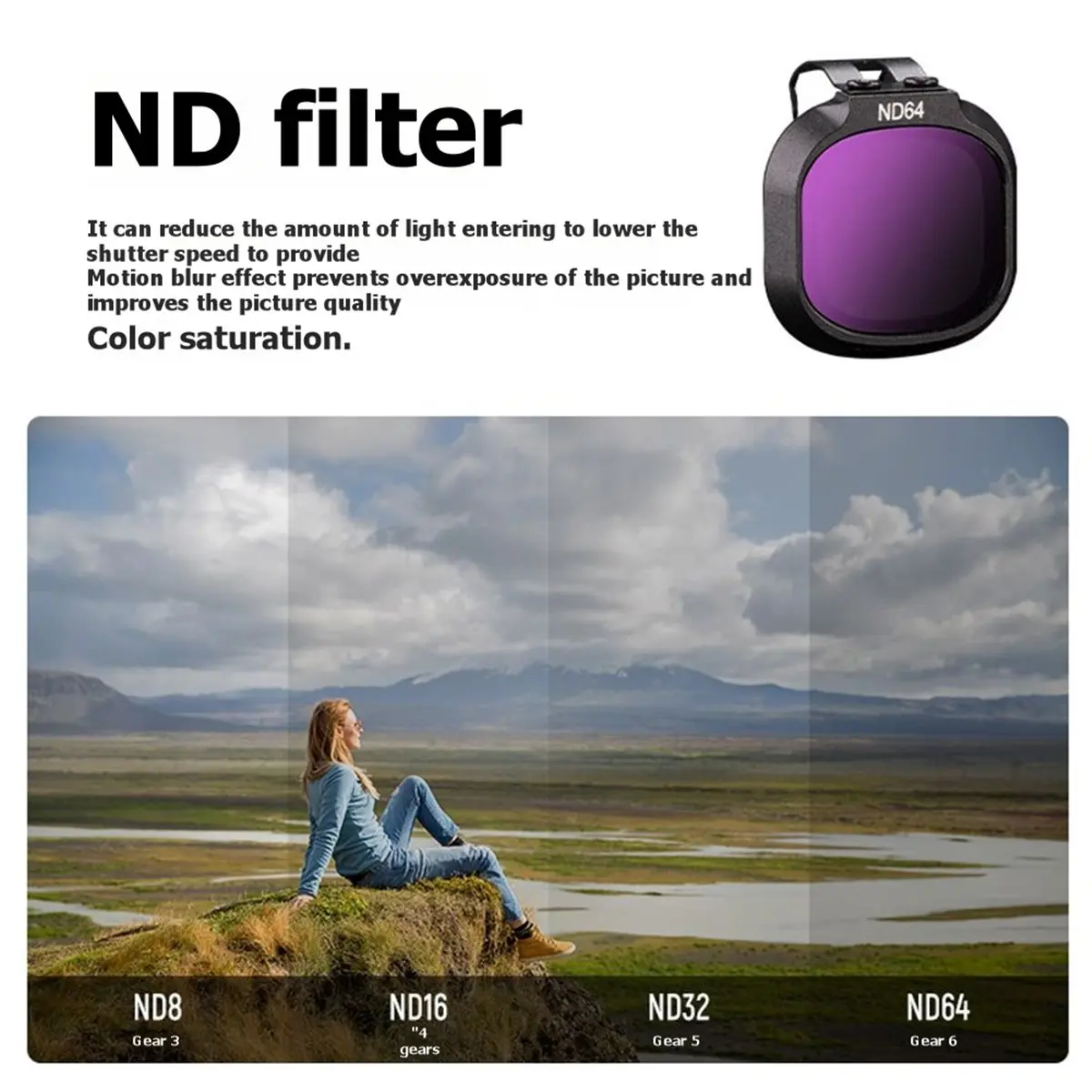 DJI Neo 2 필터용 M05K 드론 렌즈 플라이트 카메라 플라잉 UV+CPL+ND8+ND16+ND32+ND64 필터 짐벌 방지 보호 필름
