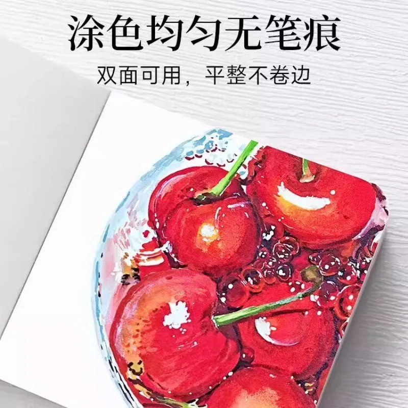 45매 포텐테이트 아크릴 마커 스케치북, 200gsm 코튼 고급 용지, 양면, 보풀 없는, 180매 ° 평평하게 펼쳐진 저널 노트북