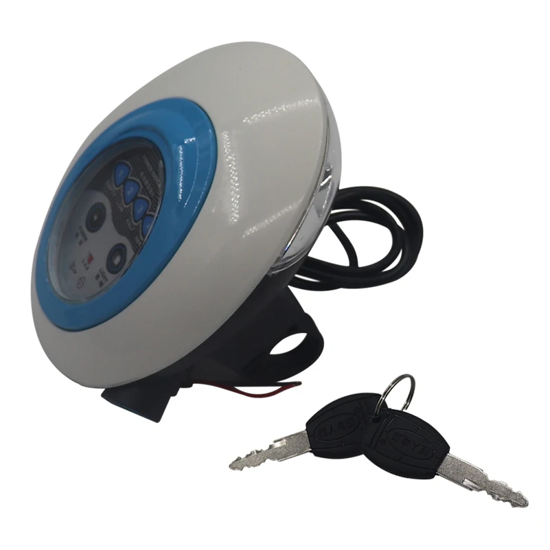 Little Dolphin 24v36V48V Instrument Panel Light Battery Display Panel Mini Electric Car Key Horn Headlamps
