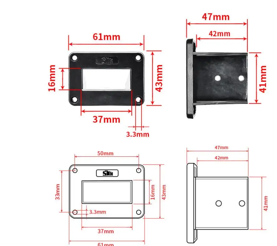 Forklift charging 50a 175A Anderson plug 600v connector iron fixing bracket