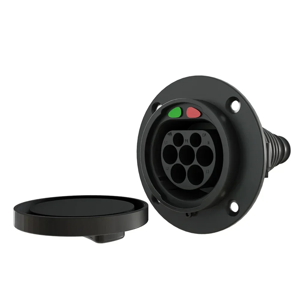 도매 가격 ev 충전기 소켓 type2 여성 ev 소켓 16a 32a 전기 자동차