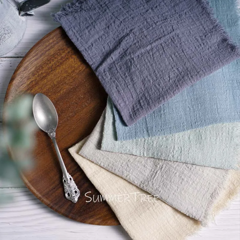 Large Napkins Cotton Gauze 41cm Napkin Muslin Tea Towels Dinner Retro Cheesecloth Wedding Party Rustic Table Decoration 16inch 2