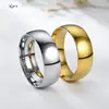 Tarnish Free 2mm 4mm 6mm Stainless Steel 18K Gold Plated Silver Color Knuckle Rings For Lady Minimalist Gold Rings For Women 1