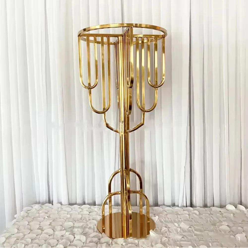 Wedding Decor Metal Flower Stands Vases Arch Tree Centerpieces Tabletop Accessories 2/5/6/10pcs