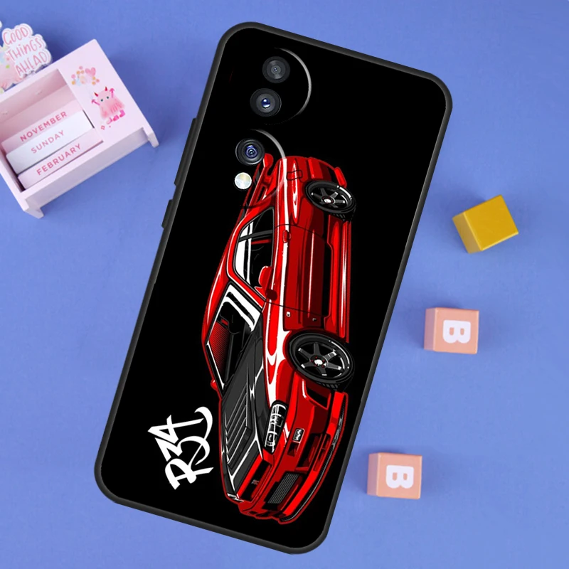 Skyline GTR R32 Theme Phone Case Cover