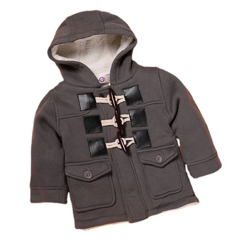 Winter Baby Boy Clothes Kids Coat Korean Casual Fashion Hooded Warm Fleece Jackets Outerwear Children Boutique Clothing BC1185