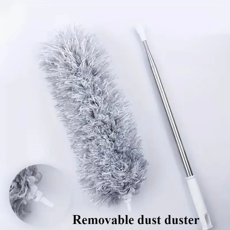 Microfiber Dust Extendable Curved Ceiling Cleaning Broom 1PC 280CM Household Electrostatic Precipitator Cleaning Tool