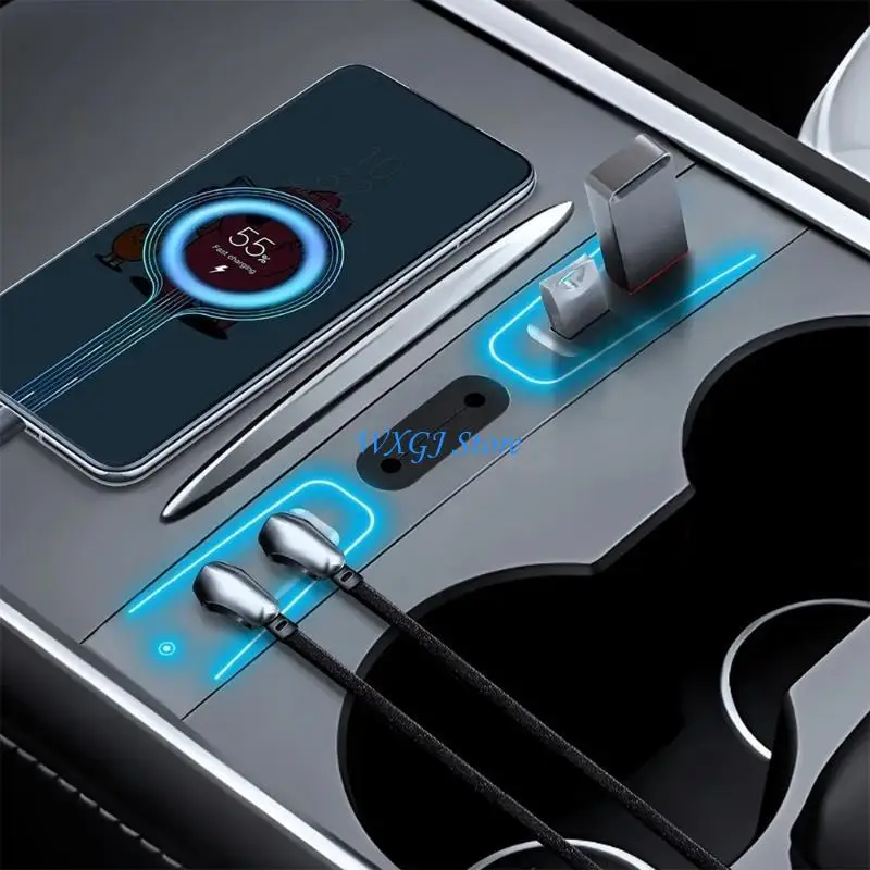 37je für Auto 3/Y Car Center Console Handschuh Box Shunt Expansion Splitter Hub Hub -Ports Schnelle Ladeadapter -Hub – Detail 9