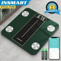 INSMART Smart Body Weight Scale Digital Bathroom Scale Body Composition Body Weight Balance Bioimpedance Scale BMI Floor Scales 1