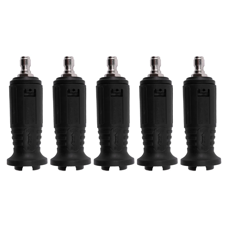 

5X Auto Tool Adjustable High Pressure Washer Nozzle Tips,Variable Spray Pattern, 1/4Inch Quick Connect Plug,3000 Psi