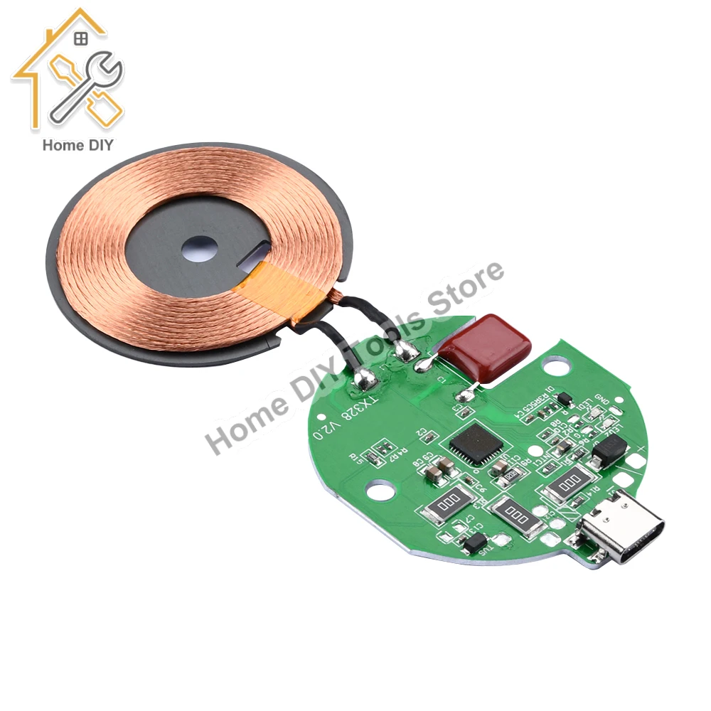 

15W Fast Charging Wireless Charger Module Type-c DIY Standard Accessories Transmitter Module Coil Circuit Board 5W/7.5W/10W/15W