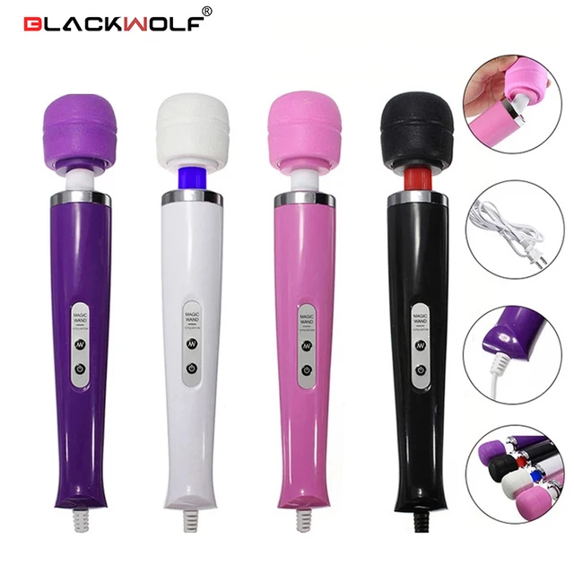 Black Wolf 10-Gang-AV-Vibrator, leistungsstarker Zauberstab, G-Punkt-Stimulation, Massagegerät, Klitoris-Vibratoren, Sexspielzeug für Frauen, Masturbation 1