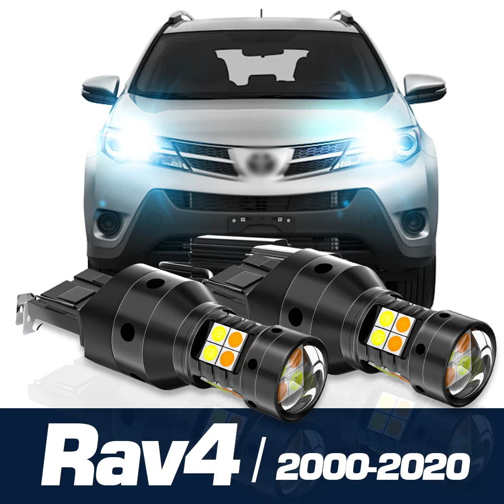 

2pcs LED Dual Mode Turn Signal+Daytime Running Light Canbus Accessories DRL For Toyota Rav4 2000-2020 2005 2011 2012 2013 2014