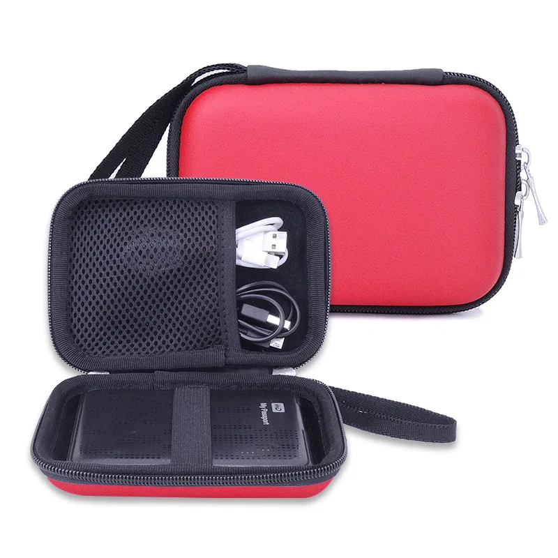 Portable External Hard Drive Zipper Case Bag Pouch Protector