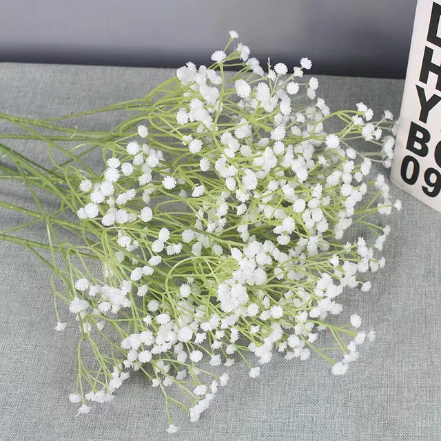 Artificial Flowers Baby Breath  Fake Baby Breath Gypsophila - 52cm  Artificial - Aliexpress