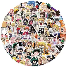 

10/50/100pc Mix Anime Demon Slayer Attack on Titan Stickers Graffiti Kids Toy Skateboard Phone Laptop Luggage Sticker Decals