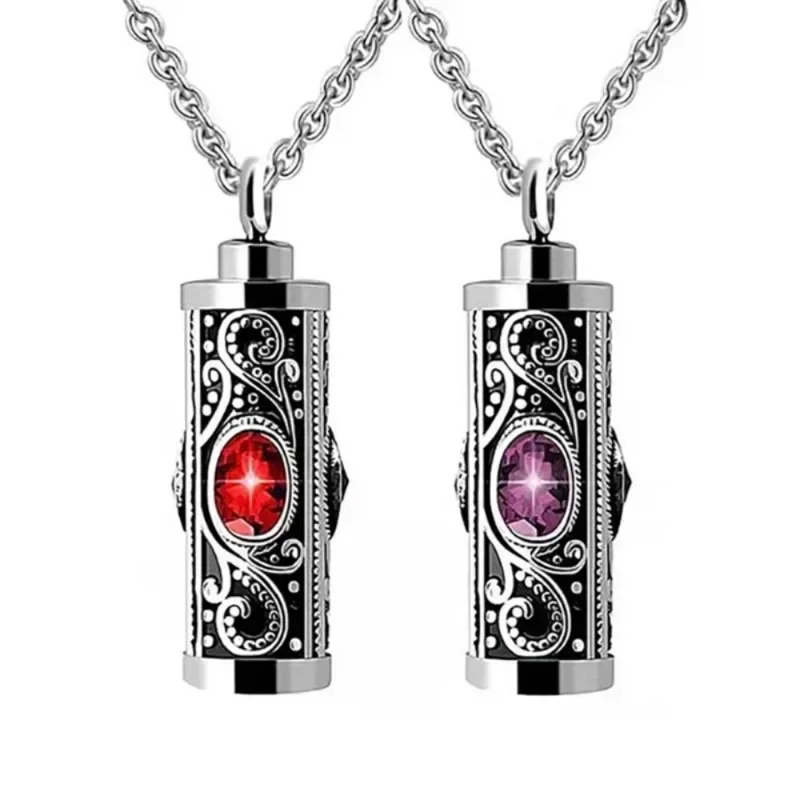 Pet Necklace Stainless Steel Human Ashes Memorial Pendant Ashes Memorial Pet Ashes Box 4