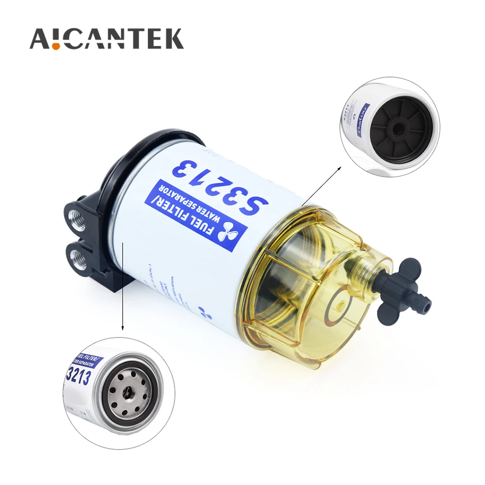 S3213 Outboard Marine Boat Fuel Filter Diesel Fuel Water Separator for