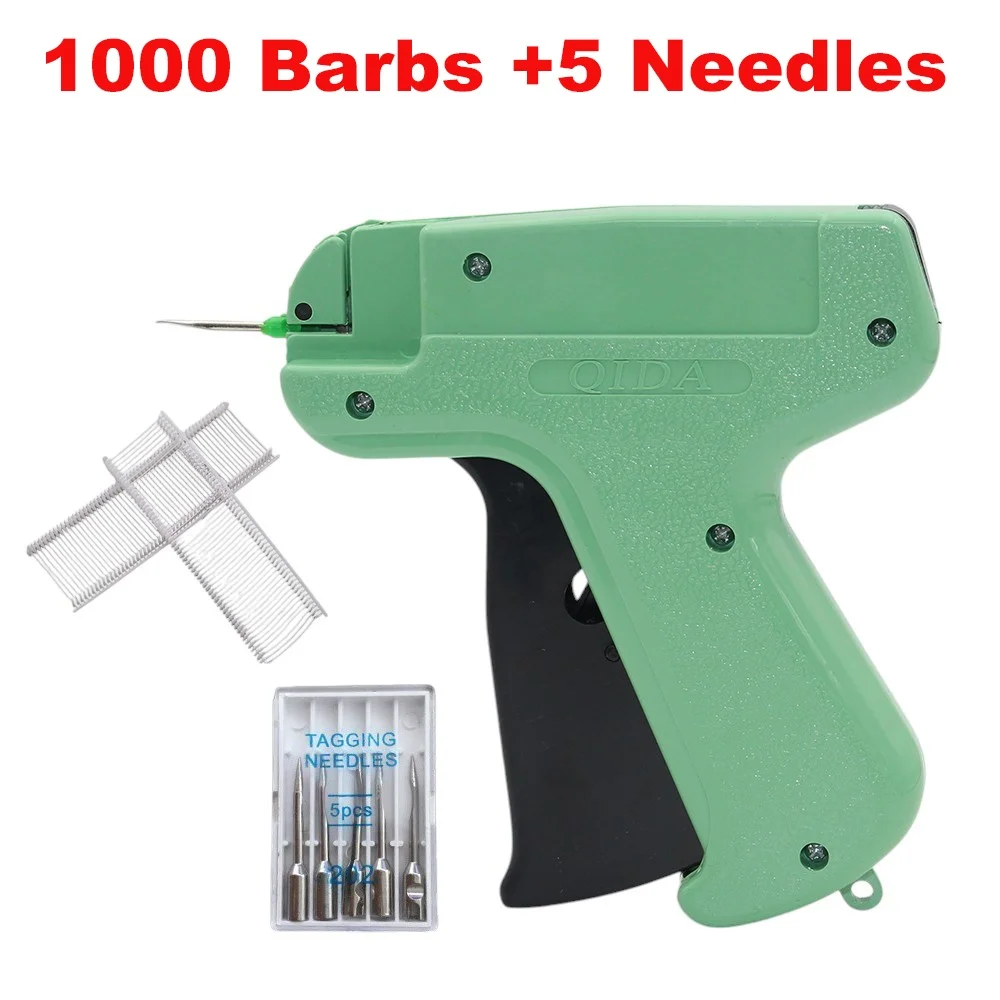 1000 barbs + 5 needles clothes garment price label tags gun marking DIY apparel tagging guns sewing craft tools tag gun clothing label gun label gun price label gun garment label gun clothing tagging gun