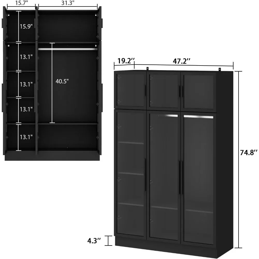 LED Wardrobe Display Cabinet 2