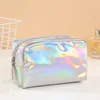 New Solid Color Laser Cosmetic Bag Ins Wind Portable Wash Storage Bag Makeup Gift Bag Makeup Pouch Travel Cosmetic Organizer 3