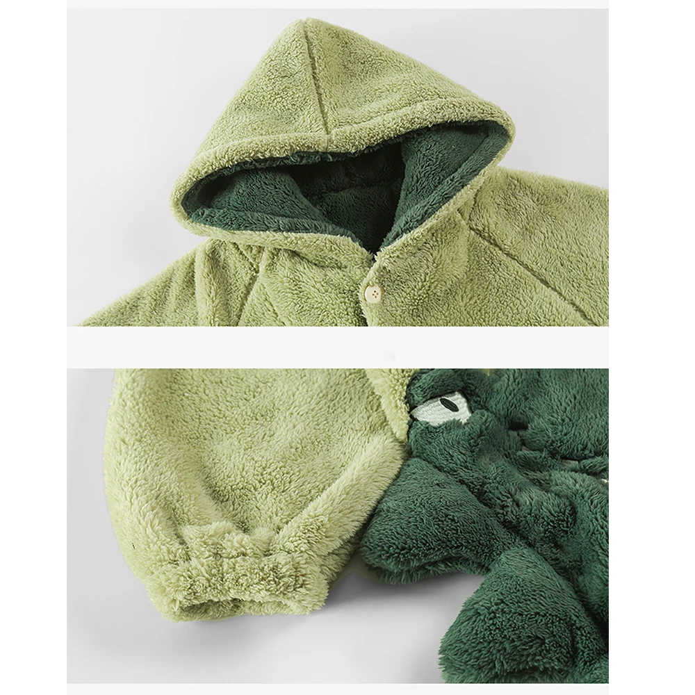 Winter Thicken Flannel Warm Bathrobe Man Set Antistatic Plush Shower Long Robe Cartoon Hooded Kimono Loose Cosy Soft Nightwear