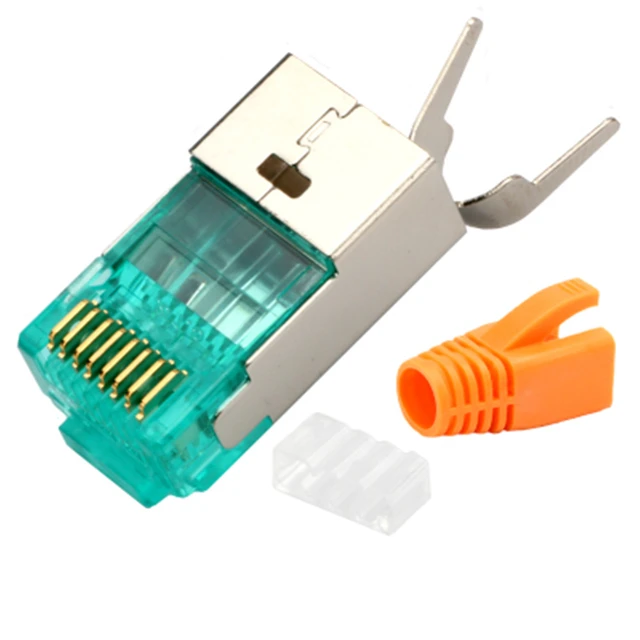 Conector Ethernet Cat7, Conector de cabeza de Cable Ethernet Modular R