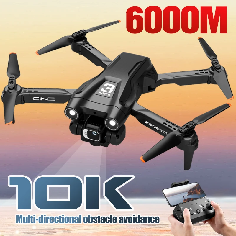 

Z908 Professional Drone 10k 2.4g Wifi Professional Obstacle Avoidance Helicopter 6KM Remote Control Quadcopter Children Toys