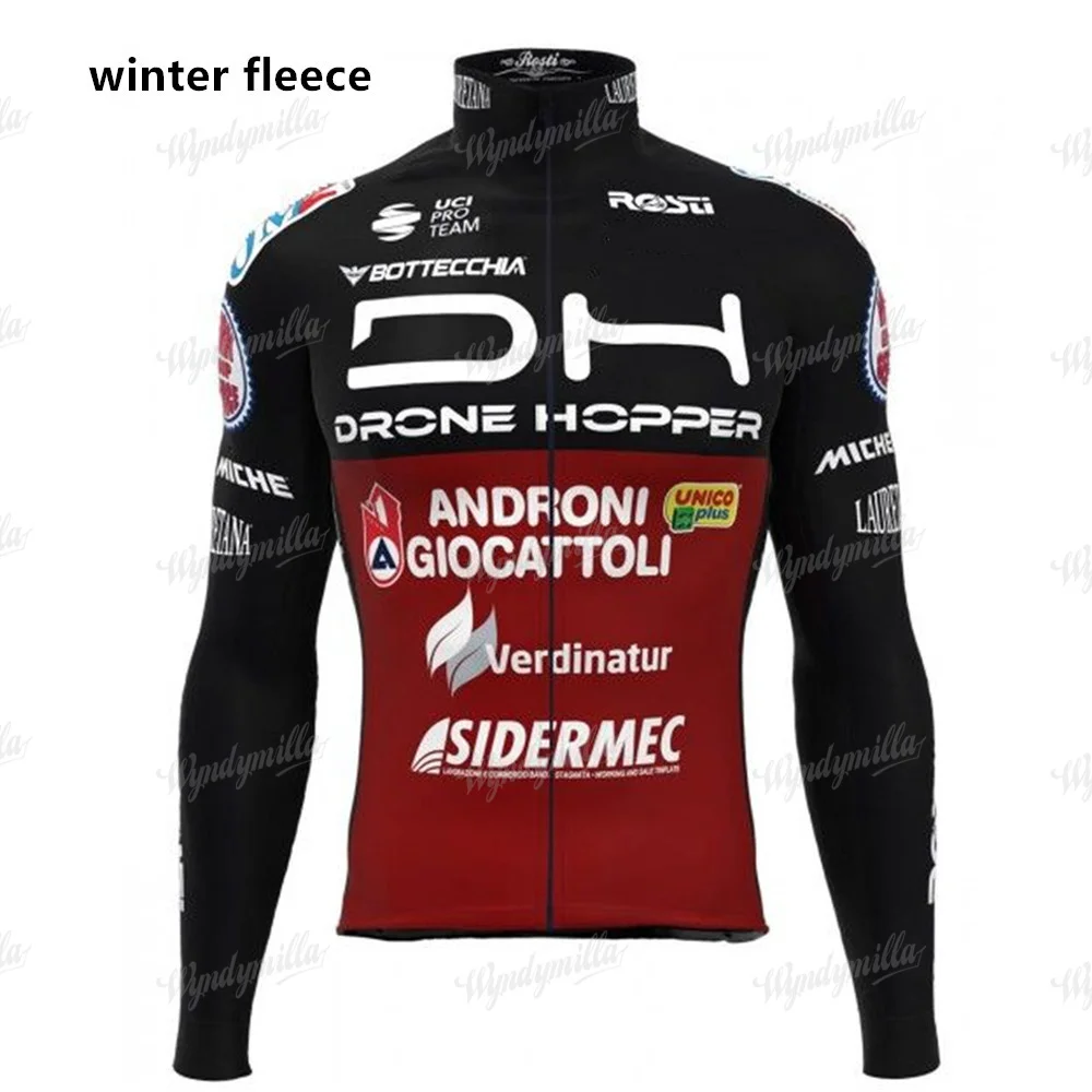 thumbnail image 1 of Conjunto de equipo de ciclismo 2022 Drone Hopper - Androni Giocattoli (conjunto de chaqueta de invierno + traje de primavera) - Maillot de competición del equipo de ciclismo profesional, 1 of 5