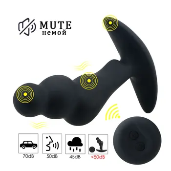Wireless Remote Control 10 Modes G Spot Vibrator Anal Plug Prostate Massager Male Masturbator Anus Vibrating Sex Toys for Man 4