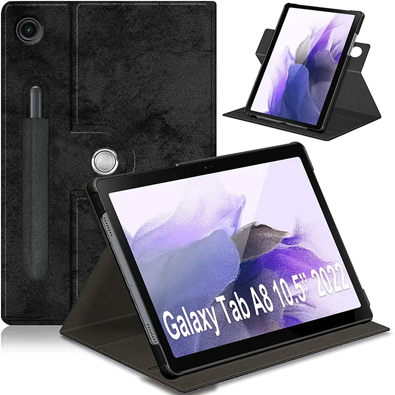 

Чехол для планшета Samsung Galaxy Tab A8 2021, 10,5 Φ/X205, вращающаяся на 360 подставка, защитный чехол для Samsung Galaxy Tab A8 10,5 дюйма