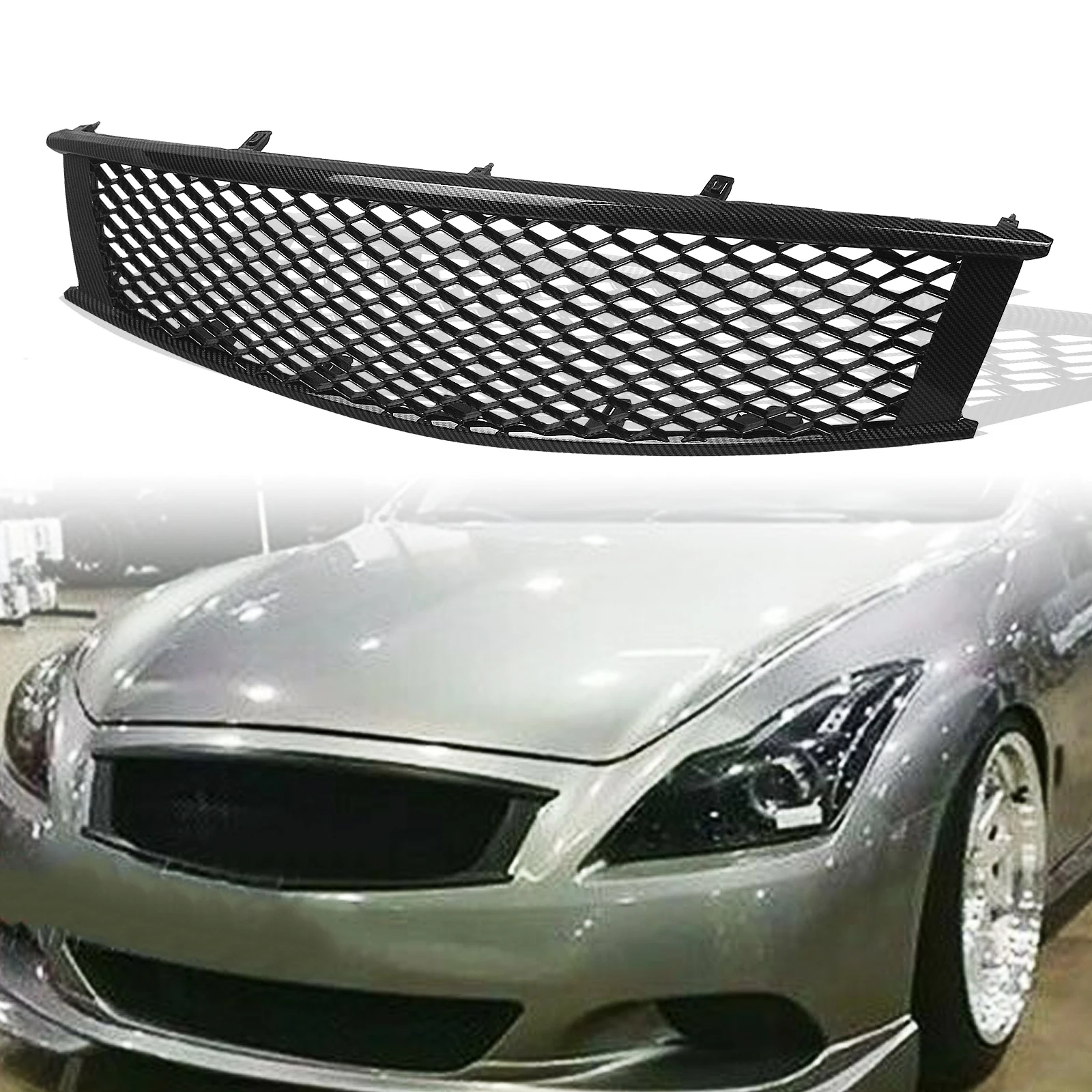 인피니티 G37 2008-2013 Q60 2014-2016 쿠페 2 도어 카 어퍼 범퍼 후드 ..