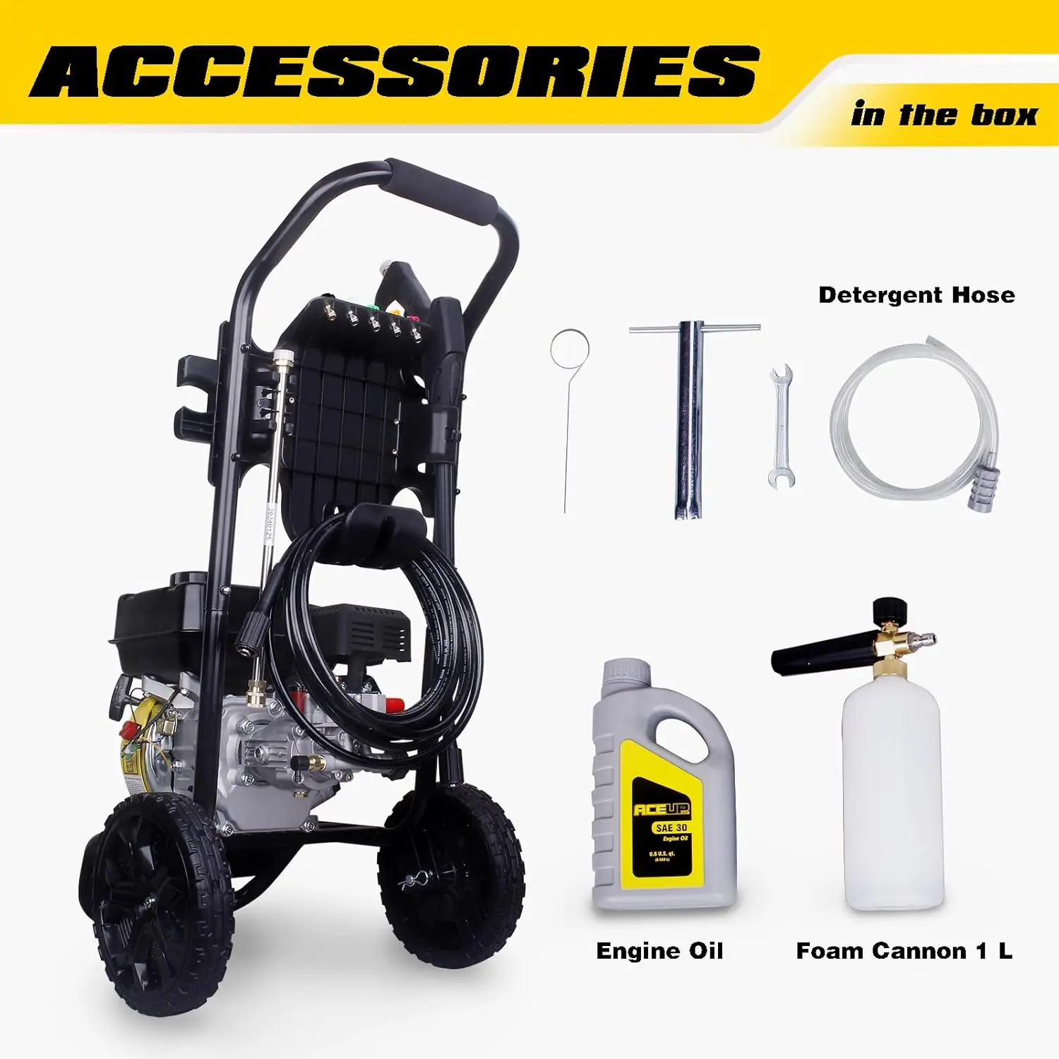high pressure washer Gas Pressure Washer 3400 PSI 2.6 GPM 212CC Gas Power