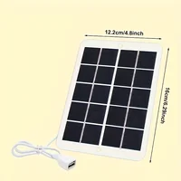 Dispositif portatif de chargement mobile extérieur de téléphone mobile d'usb de 5V3W, panneau photovoltaïque flexible solaire 6